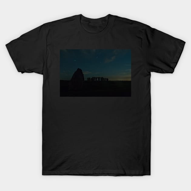 Stonehenge at night T-Shirt by RichardGibb